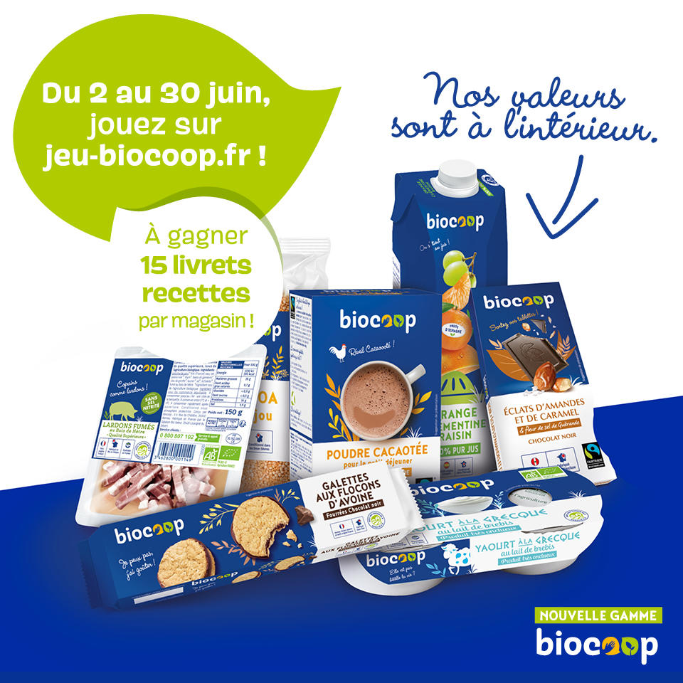 En Juin, découvrez la marque Biocoop, la marque de nos valeurs ! En Juin, découvrez la marque Biocoop, la marque de nos valeurs !